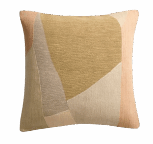 Mosaic Crewel Pillow Cover in Sand