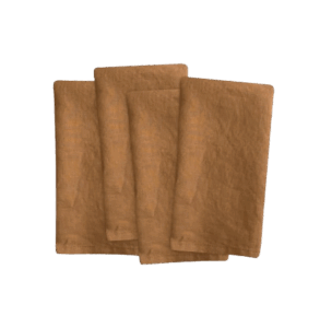Linen Napkin Set in Terracotta