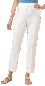 Talbots Linen Drawstring Pants