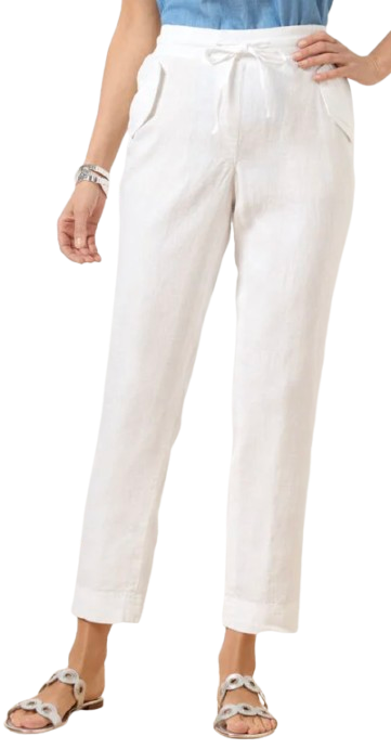 Talbots Linen Drawstring Pants