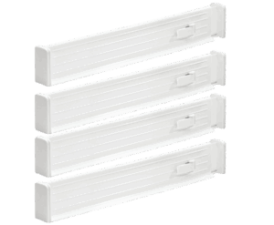 mDesign Adjustable Drawer Dividers