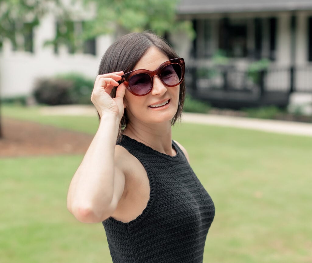Summer Style, Basket Bag, Sunglasses, Petite Fashion, Shop the Look, Pointelle Dress