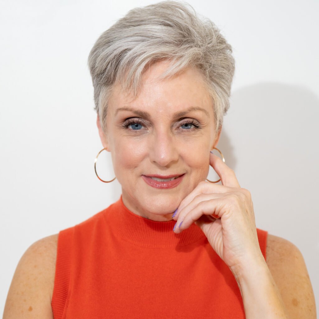 Beth Djalali gray pixie cut