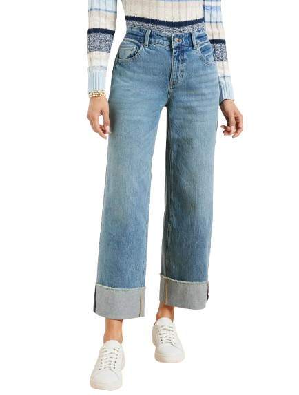 Talbots Straight Ankle Cuff Jeans