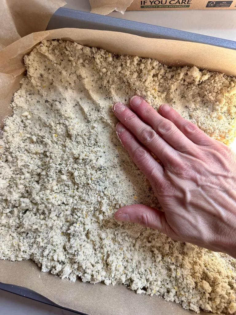 Basil-infused shortbread