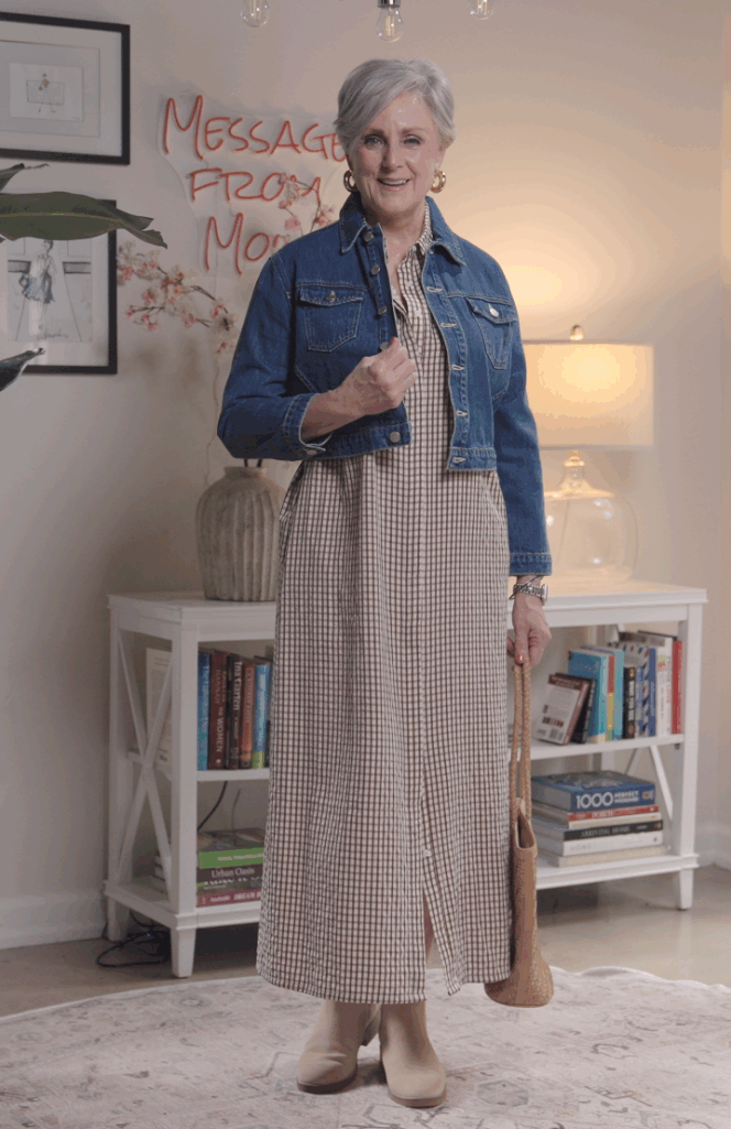 gingham-midi-shirtdress-summer-to-fall-style-beth-djalali