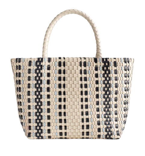 Madewell Handwoven Mini Tote – Striped
