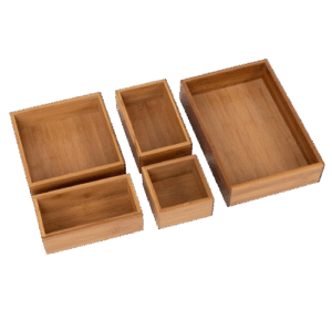 Seville Classics Bamboo Drawer Organizers