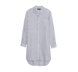 Banana Republic Linen Blend Mini Shirt Dress
