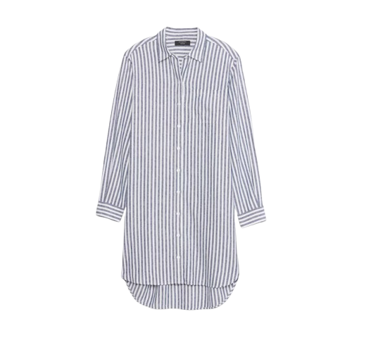 Banana Republic Linen Blend Mini Shirt Dress
