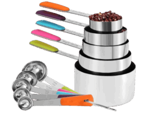 Stainless Steel Measuring Cups & Spoons Set