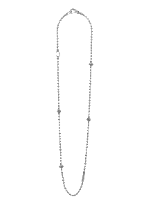 Lagos Silver Caviar Beaded Necklace