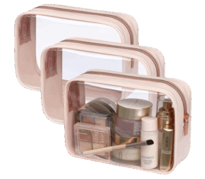 Clear Toiletry Bag Set