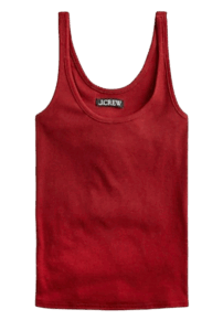 J.Crew Fine Rib Scoopneck Tank – Red