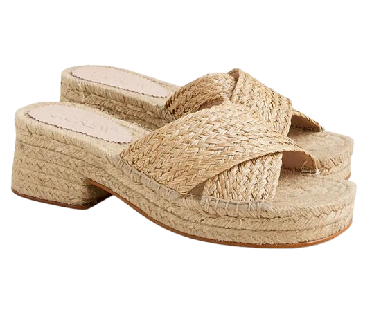 J.Crew Block Heel Espadrille