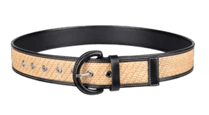 Cole Haan Leather & Raffia Belt