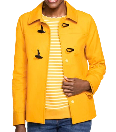 Talbots Cotton Twill Toggle Jacket
