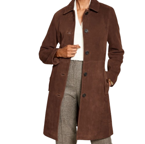 Talbots Suede A-Line Coat