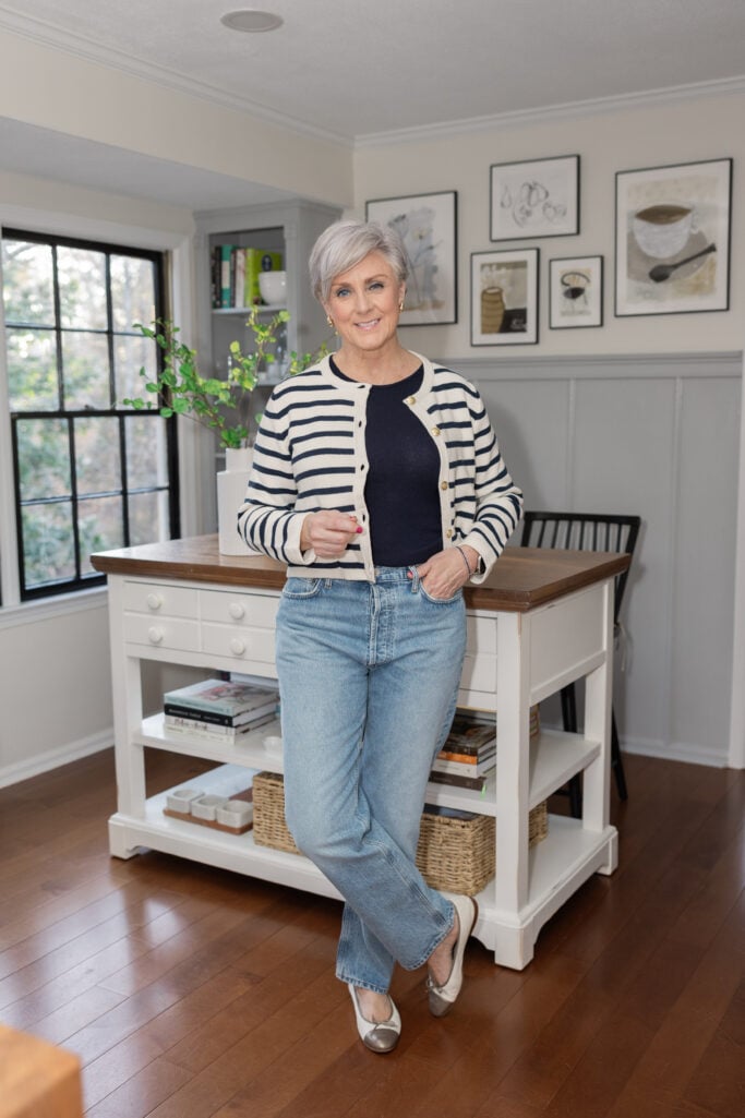 Striped Cardigan casual outfit