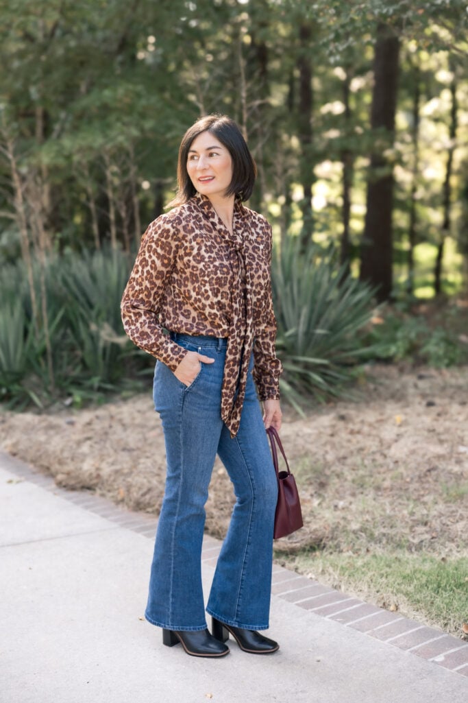 Fall Style, Body Type, Leopard Print, Mid-Rise, Block Heels, Pointed-Toe, 