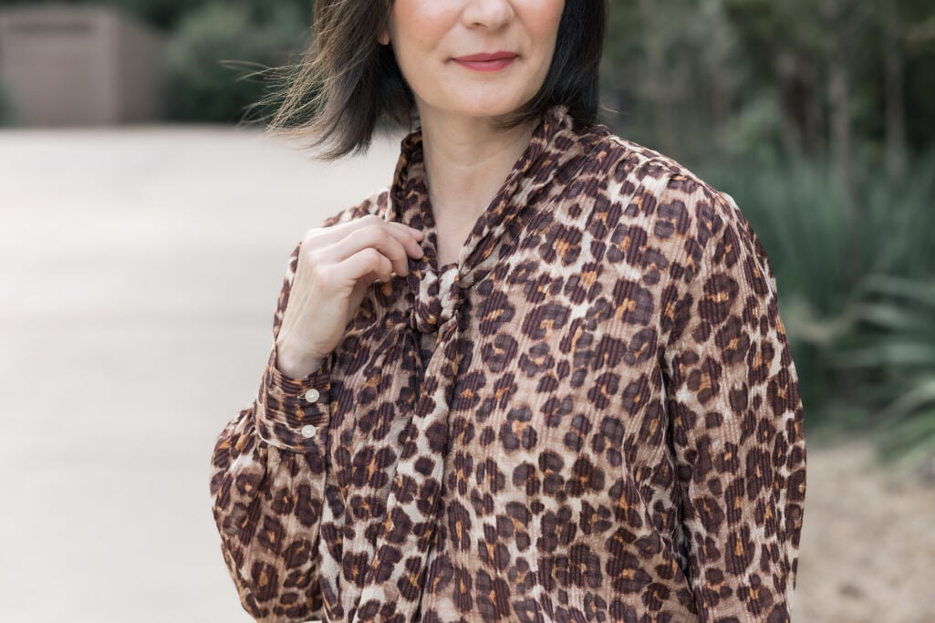 Tie-Neck Blouse Detail