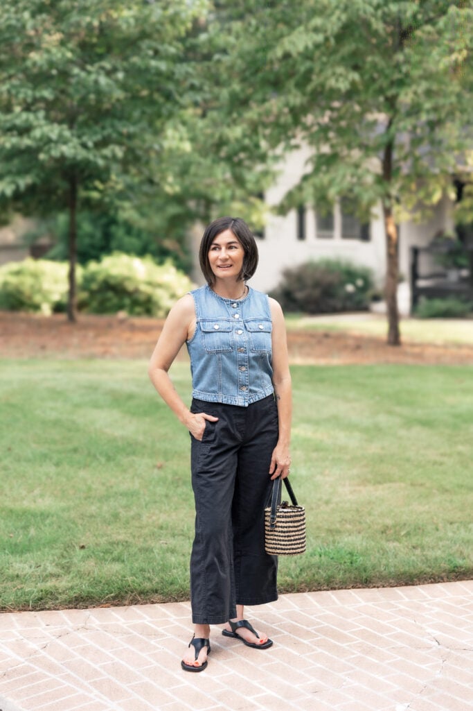 Casual Petite Wide Leg Pants