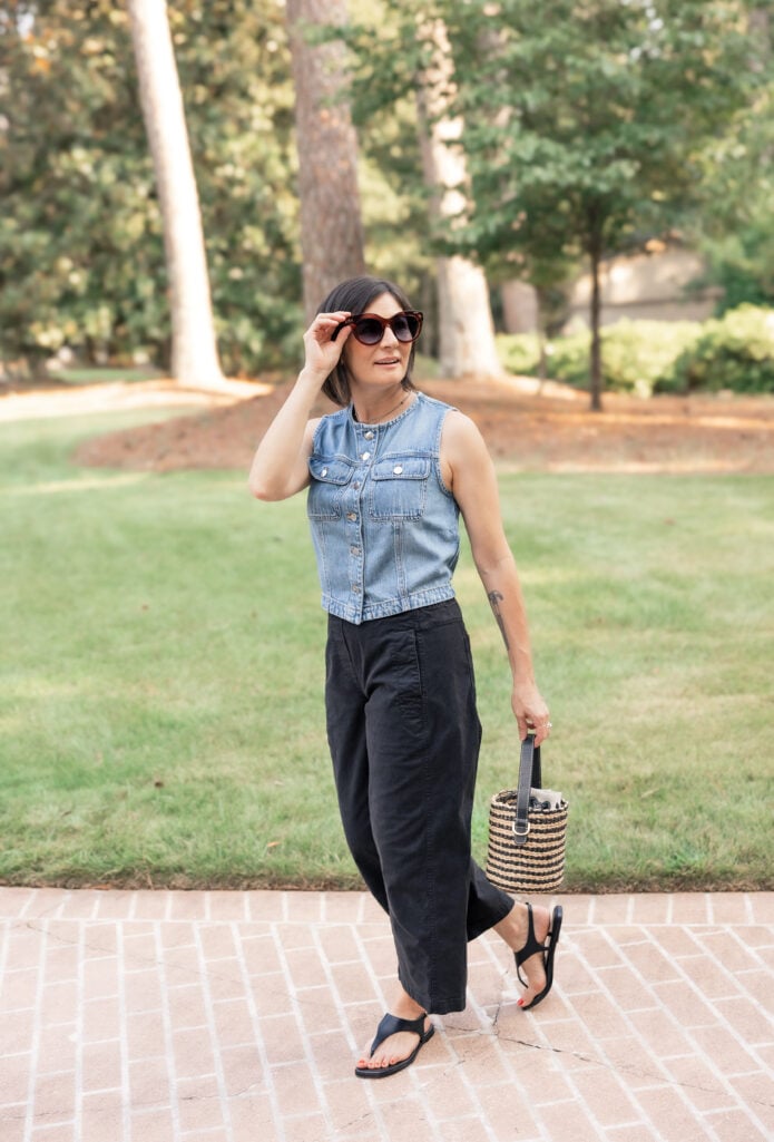 Complete Casual Outfit for petites with Accessories