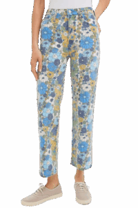 Mother Jeans in Dirtbike Flowers