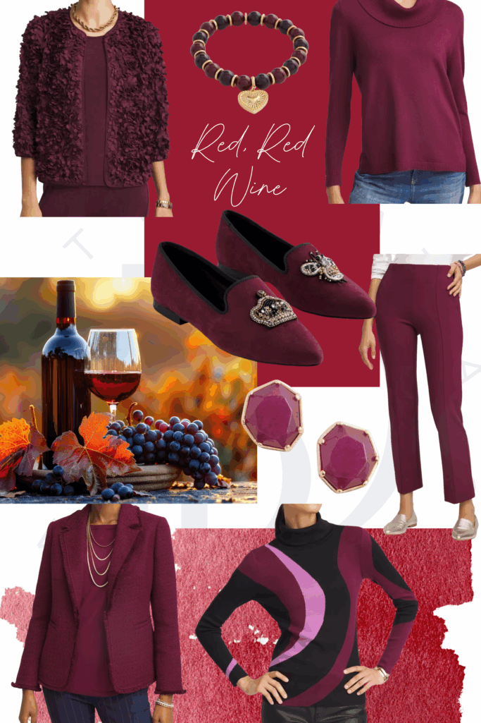 Chianti Red Style Collage