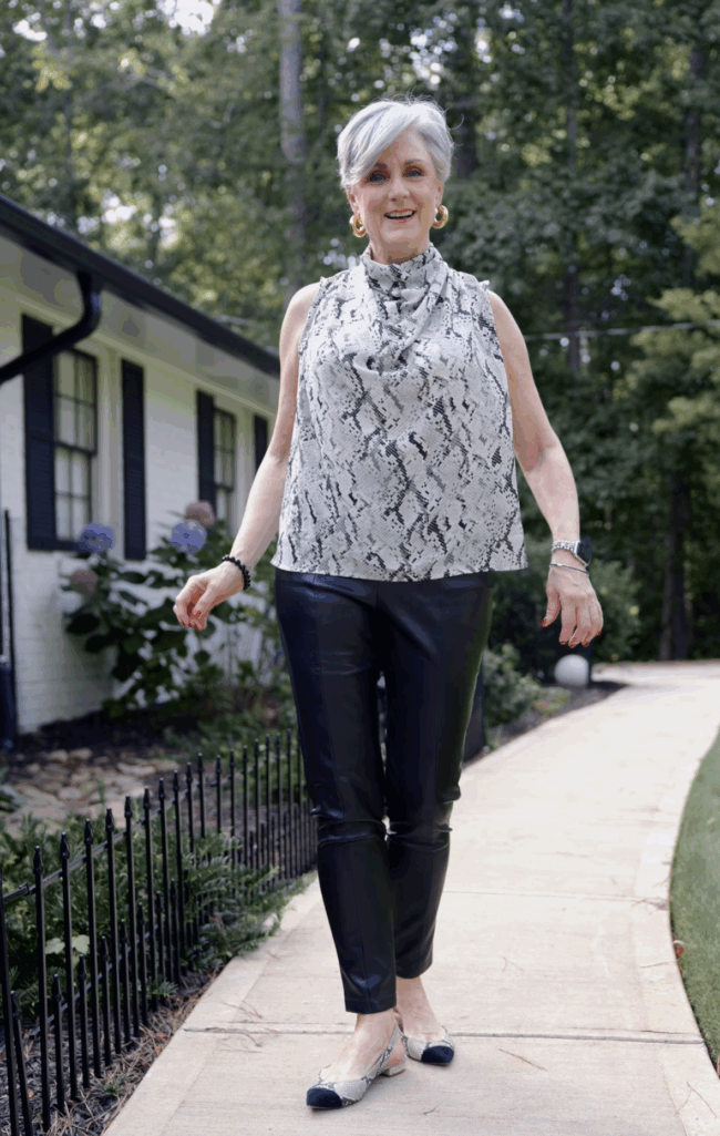 snake print blouse, Fall Fashion