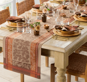 Williams Sonoma Foliage Jacquard Table Runner