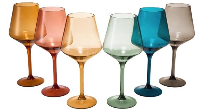 European Style Plastic Wine Glasses