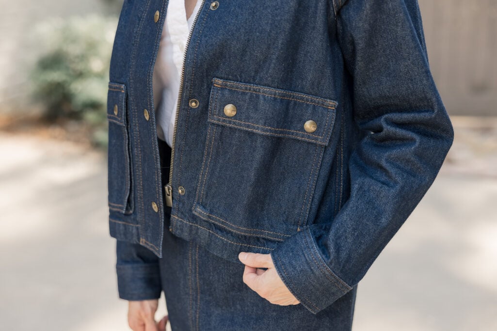 denim jacket pocket details
