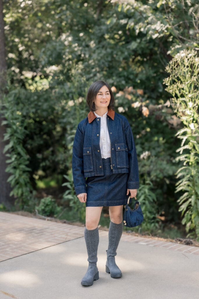 fall outfit for petites