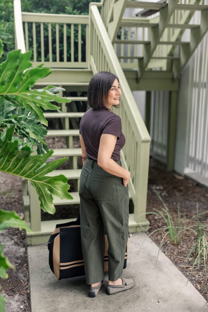 Tailored travel look for petites