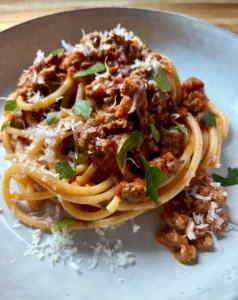 The Coziest Lamb Bolognese with Bucatini You’ll Ever Make