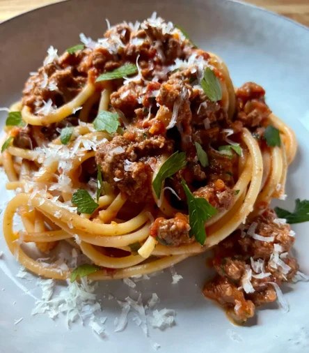 The Coziest Lamb Bolognese with Bucatini You’ll Ever Make