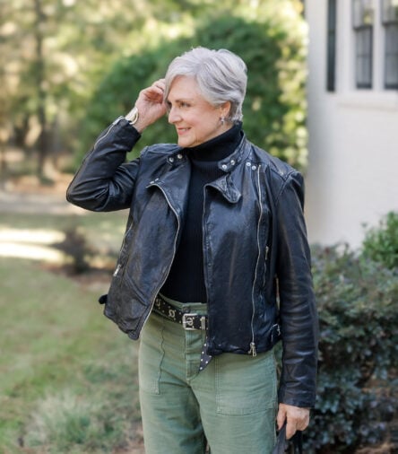 6 Chic Ways to Wear Leather (and Faux Leather) for Women Over 50 This Fall