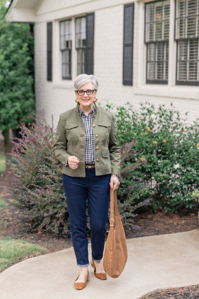 Leather Handbag and dark denim outfit inspiration