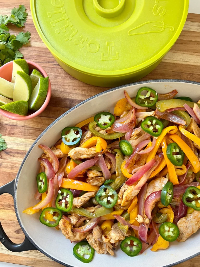 How to serve Sheet Pan Chicken Fajitas