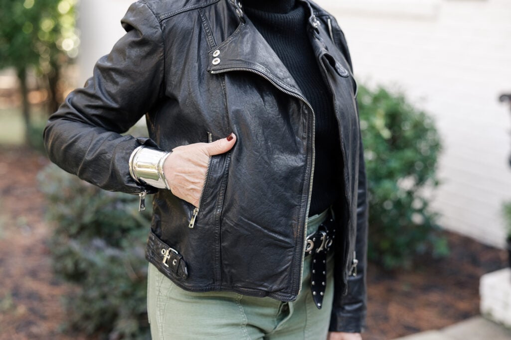 Leather jacket Detail