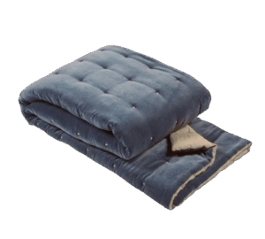 Quilted Velvet Throw