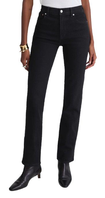Madewell Longline Straight Jean – Black