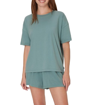 sage green cotton sleep set for fall