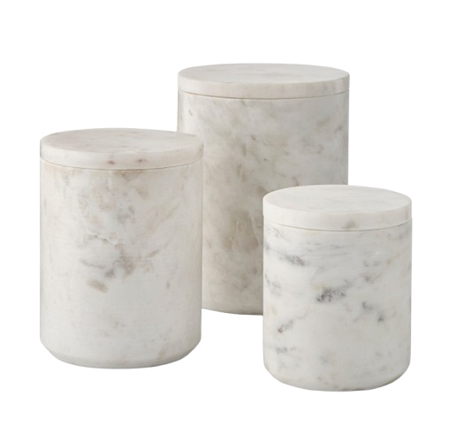 Williams Sonoma Marble Cannisters