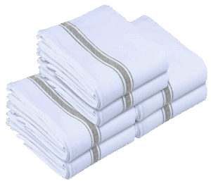 Utopia Cotton Kitchen Towels, Set of 6