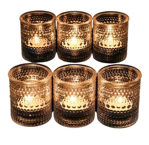 HOXHA Decorative Glass Tealight Holders