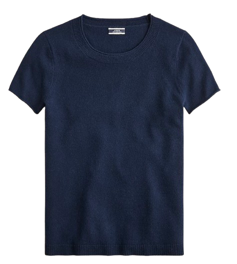 J.Crew Cashmere Relaxed Tee – Navy