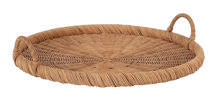Kate and Laurel Rattan Serving Tray