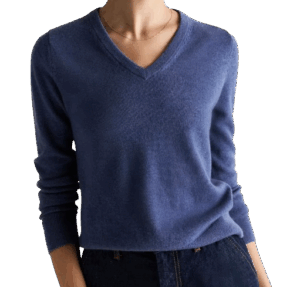 Quince Mongolian Cashmere V-Neck Sweater